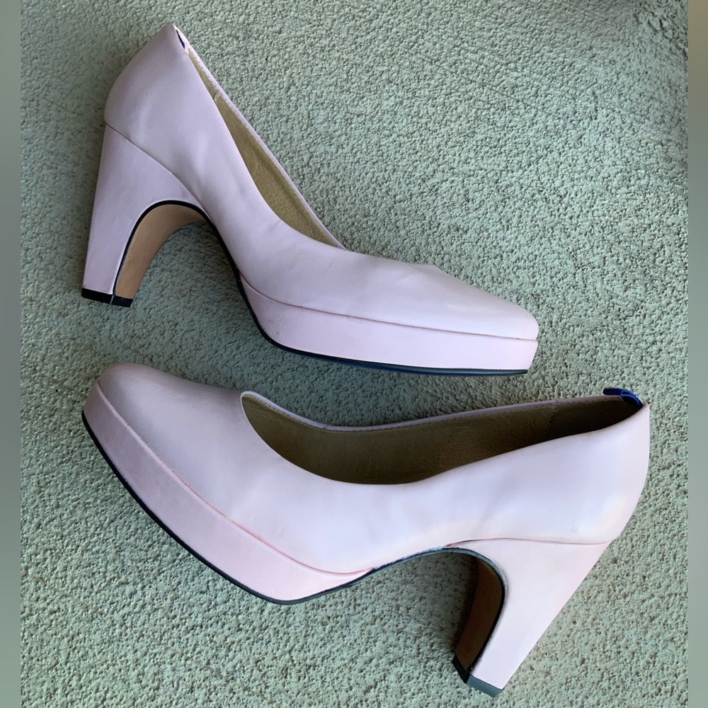 💗 DR LIZA Shirley Pink Pump Heels Orthopaedic Comfort Leather Size 9 like new - Picture 2 of 16